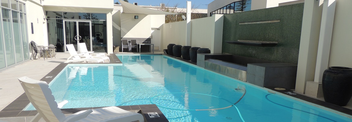 The Swimming Pool, Pool Deck, BBQ and Sauna. 